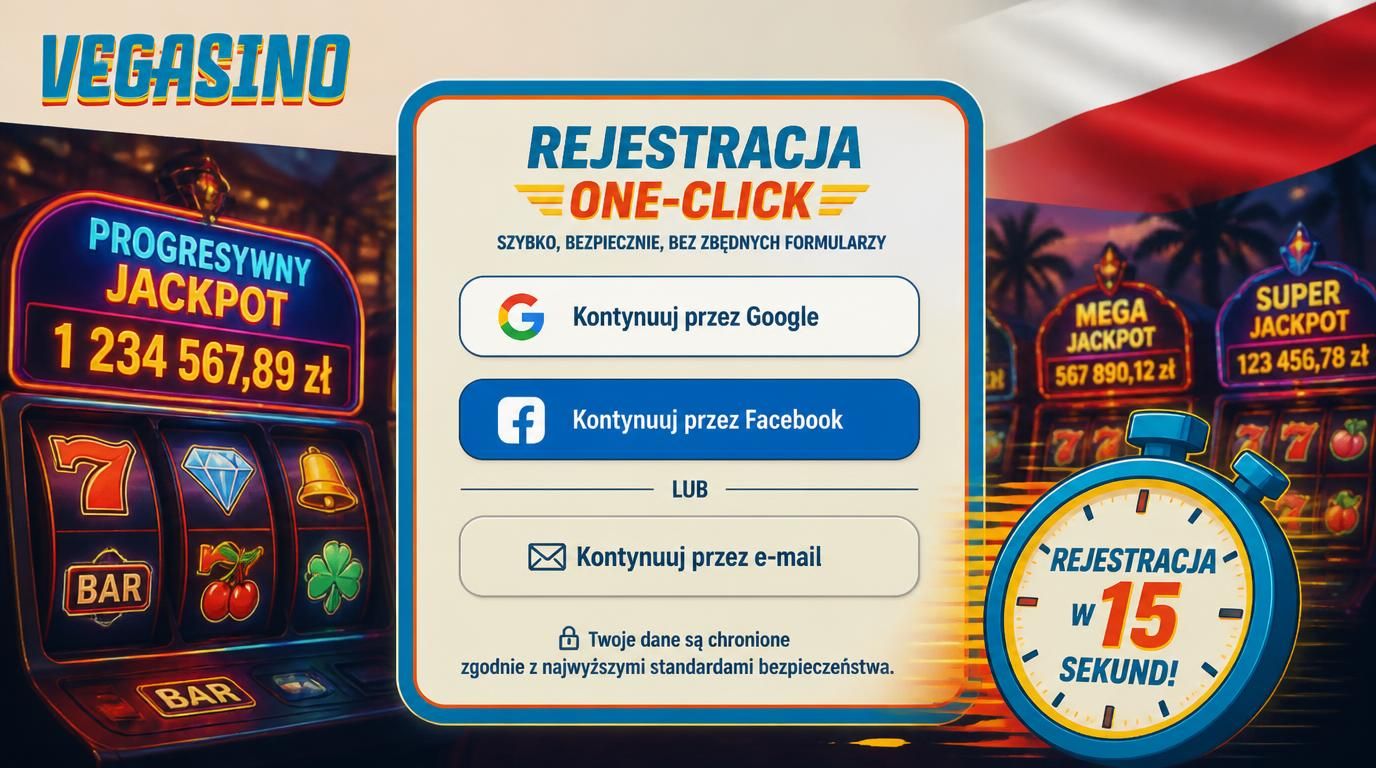 Interfejs szybkiej rejestracji przez Google, progresywny jackpot